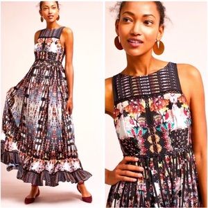 Bhanuni by Jyoti Ruffle Tiered Floral Boho Long Dress